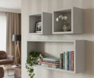 Home kit 3 nicho prateleira decorativa mdf branco