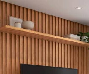Home prateleira suspensa com suporte invisível